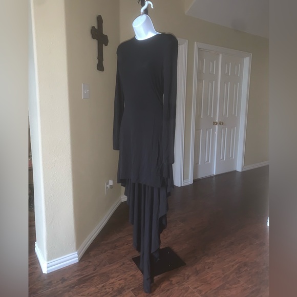 Antonio Berardi Black High Low Dress Size 38 Black - Picture 15 of 16
